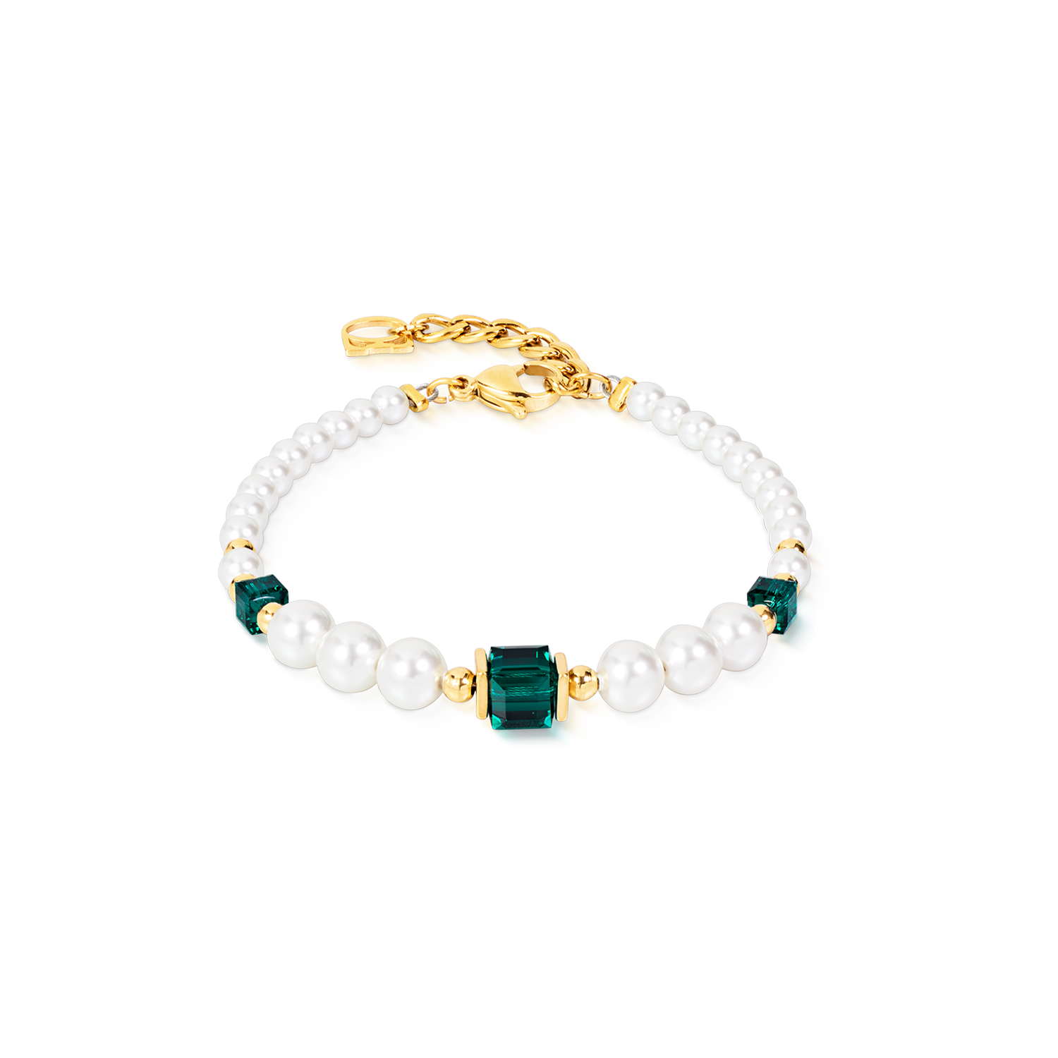Bracciale Cocktail Pearls Emerald