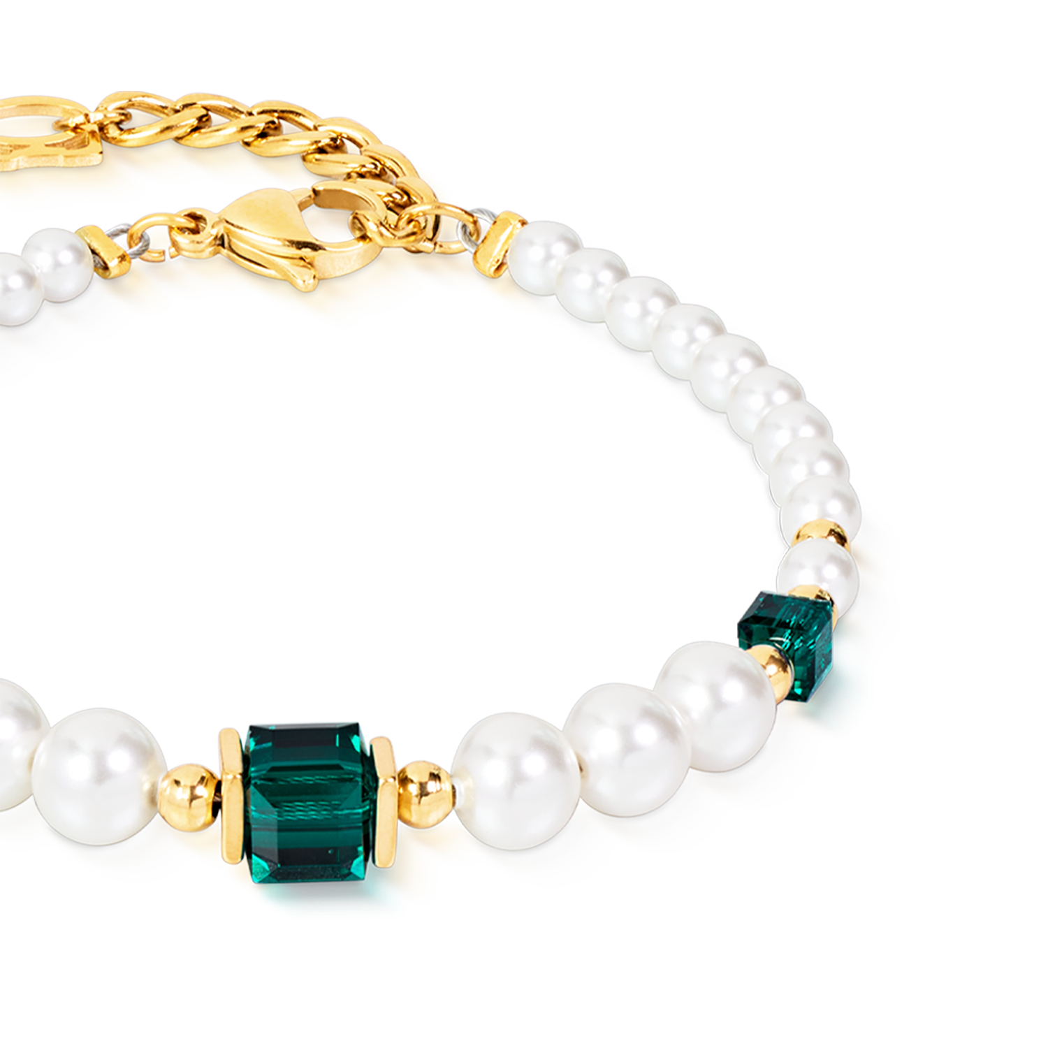Bracciale Cocktail Pearls Emerald