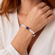 COEUR DE LION Bracciale Cocktail Pearls Sapphire – indossato