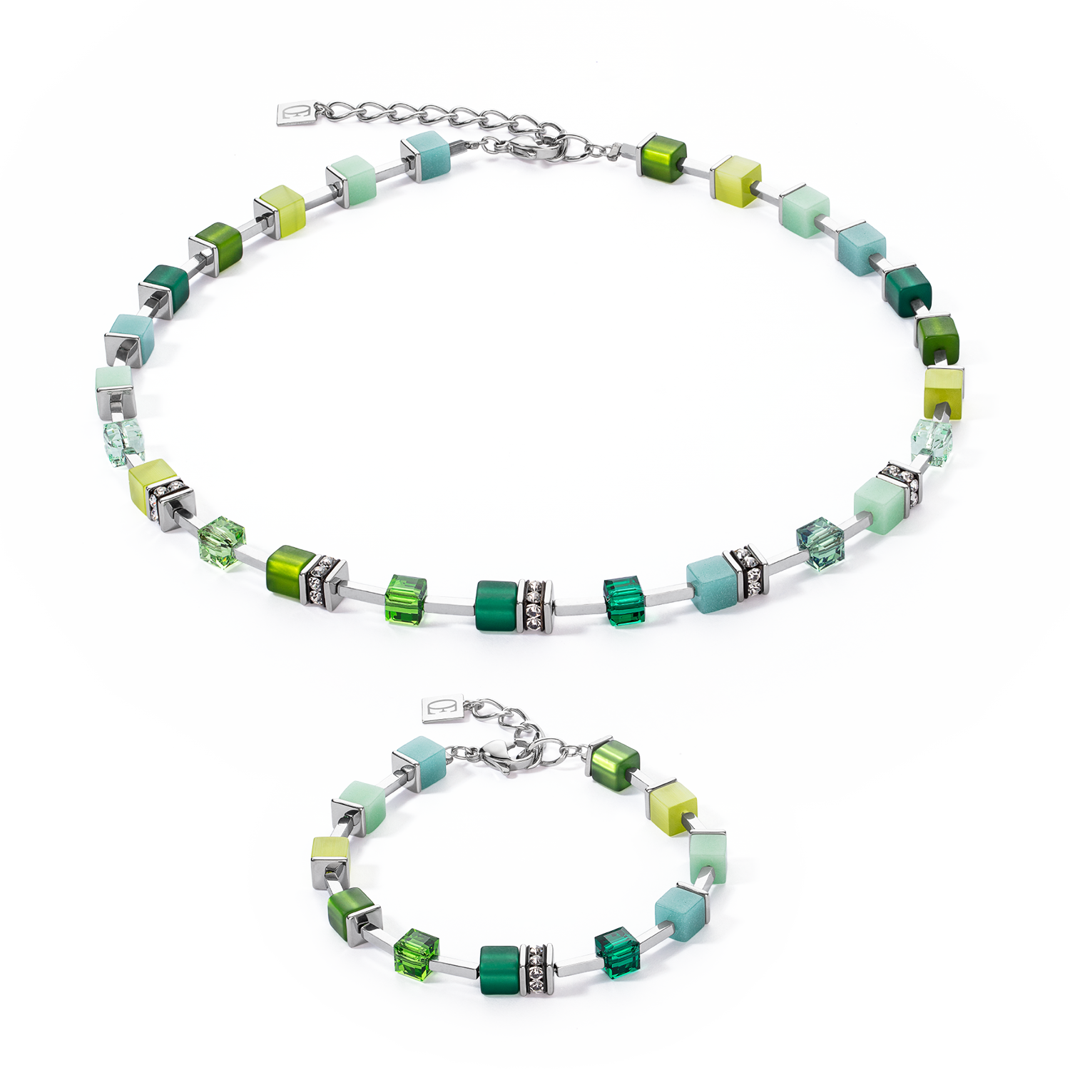 Collana GeoCUBE® Iconic Pure Verde