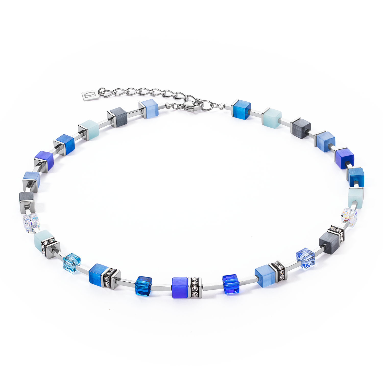 Collana GeoCUBE® Iconic Pure Blu