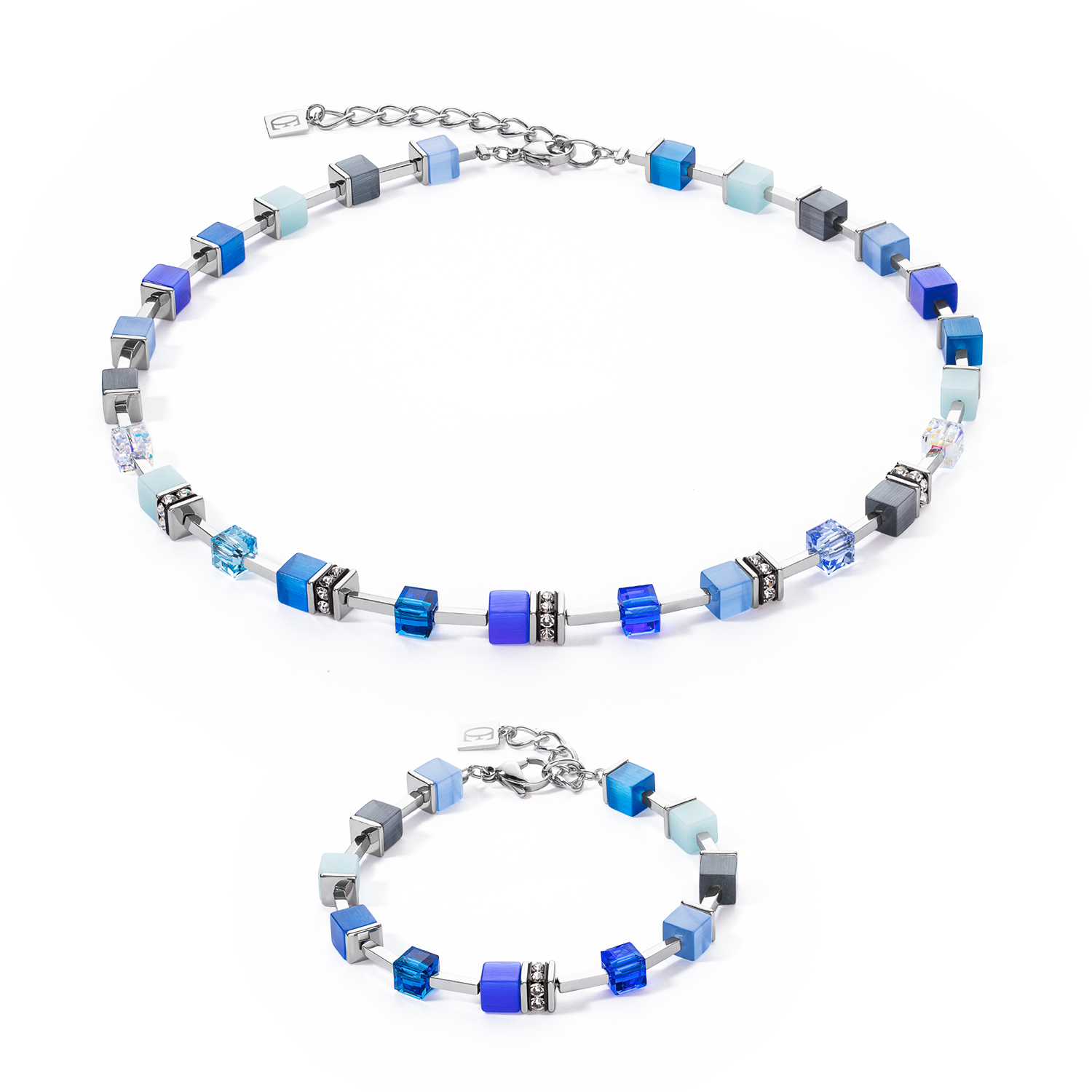 Collana GeoCUBE® Iconic Pure Blu