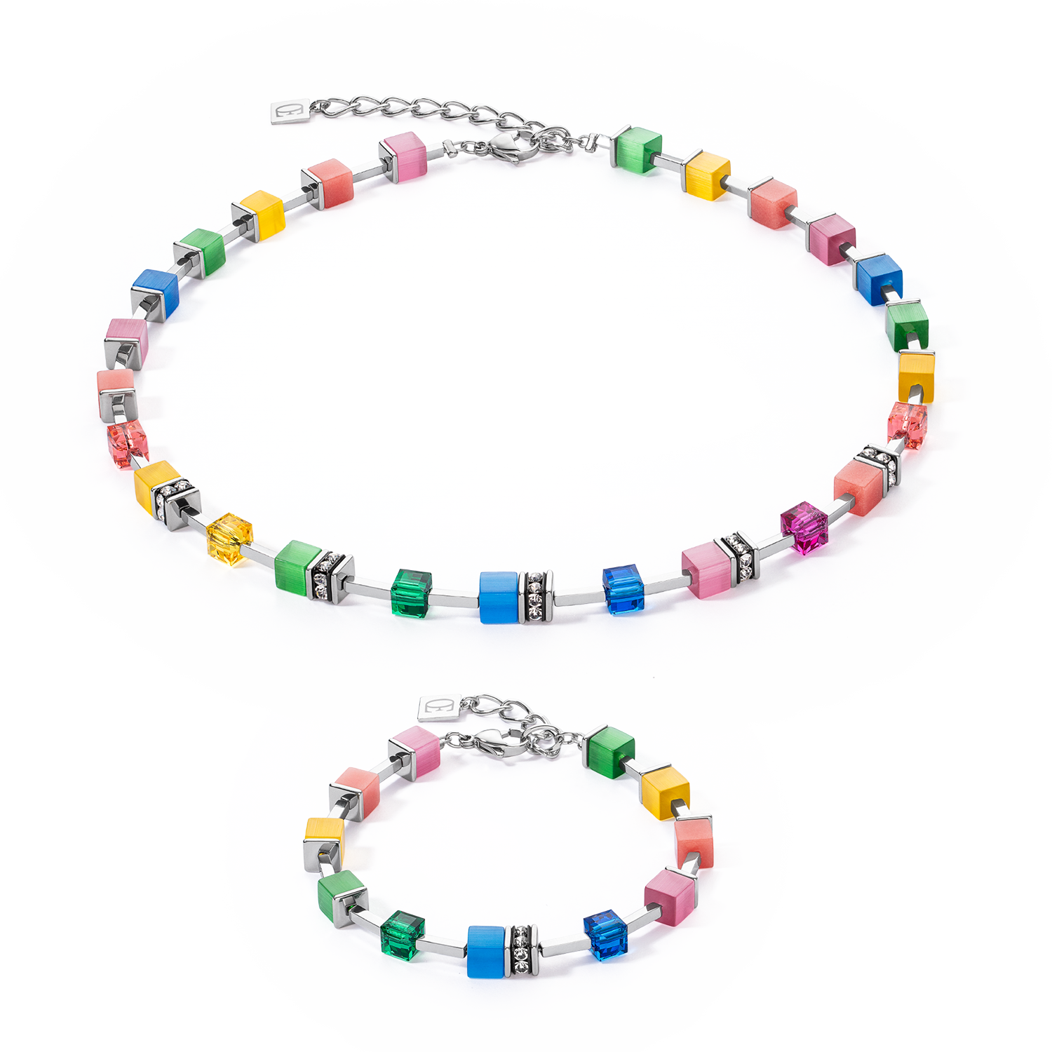 Collana GeoCUBE® Iconic Pure Rainbow