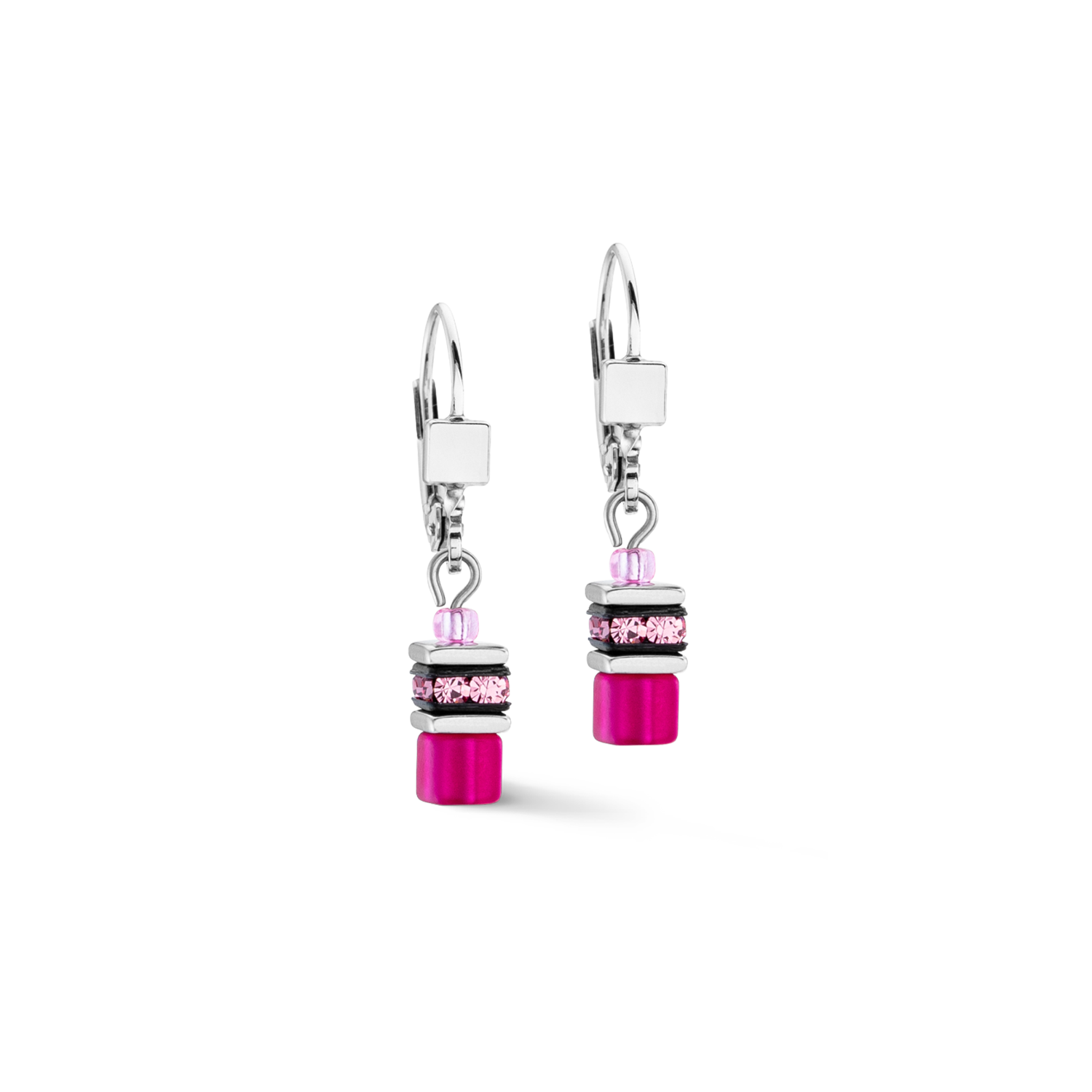 Orecchini GeoCUBE® Iconic Lite Magenta
