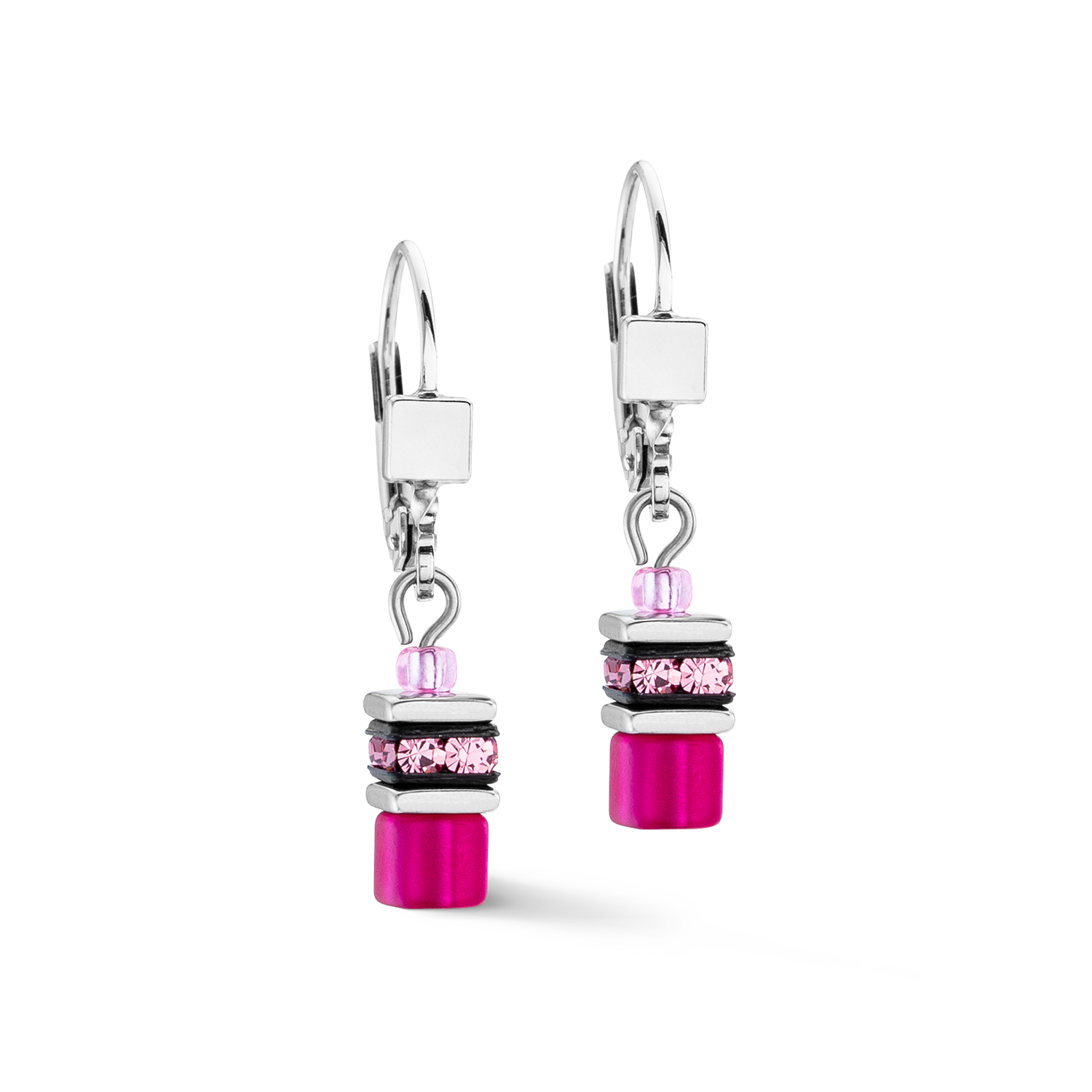 Orecchini GeoCUBE® Iconic Lite Magenta