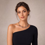 COEUR DE LION Collana Cube Eclipse Onyx – indossato