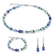 Collana GeoCUBE® blu-verde