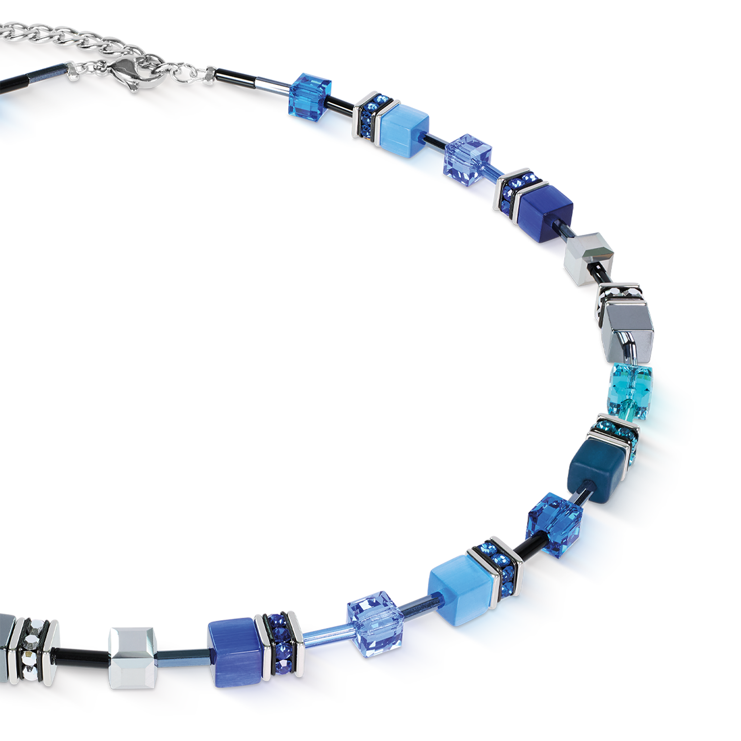Collana GeoCUBE® Iconic Azure Spirit argento