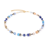 Collana GeoCUBE® Iconic Azure Glow oro