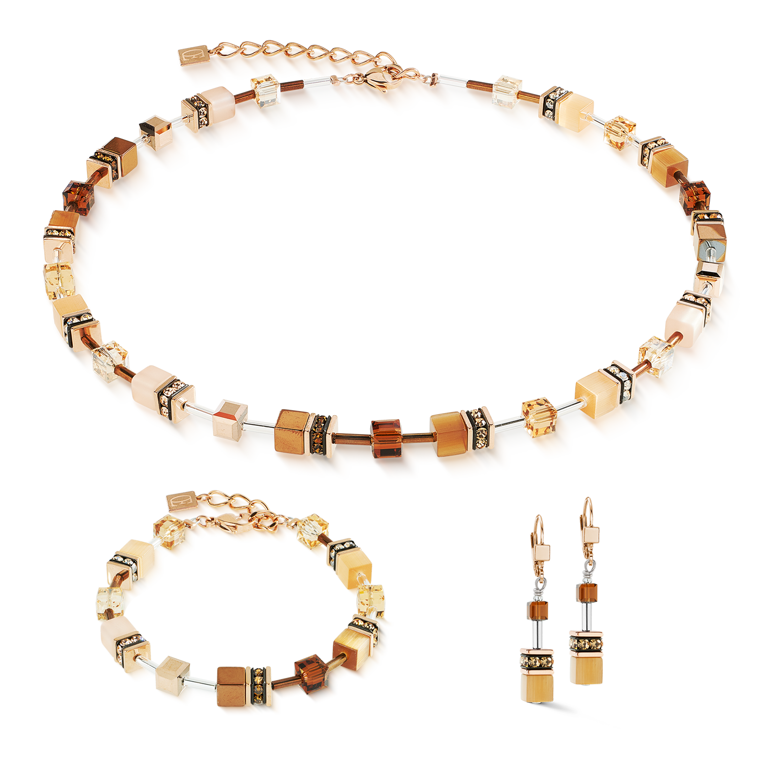 Collana GeoCUBE® Iconic Mocha Mousse