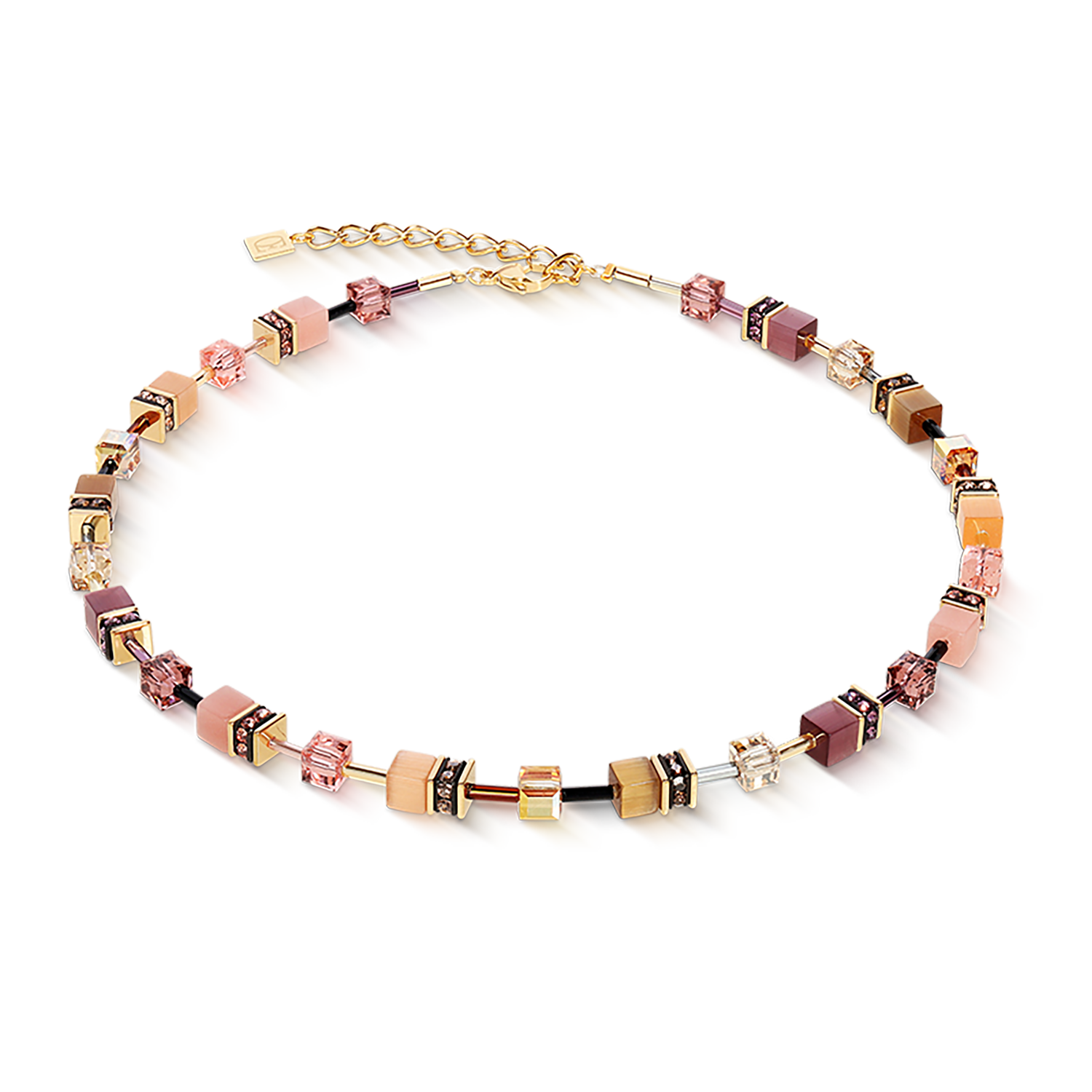 Collana GeoCUBE® Iconic golden Blush