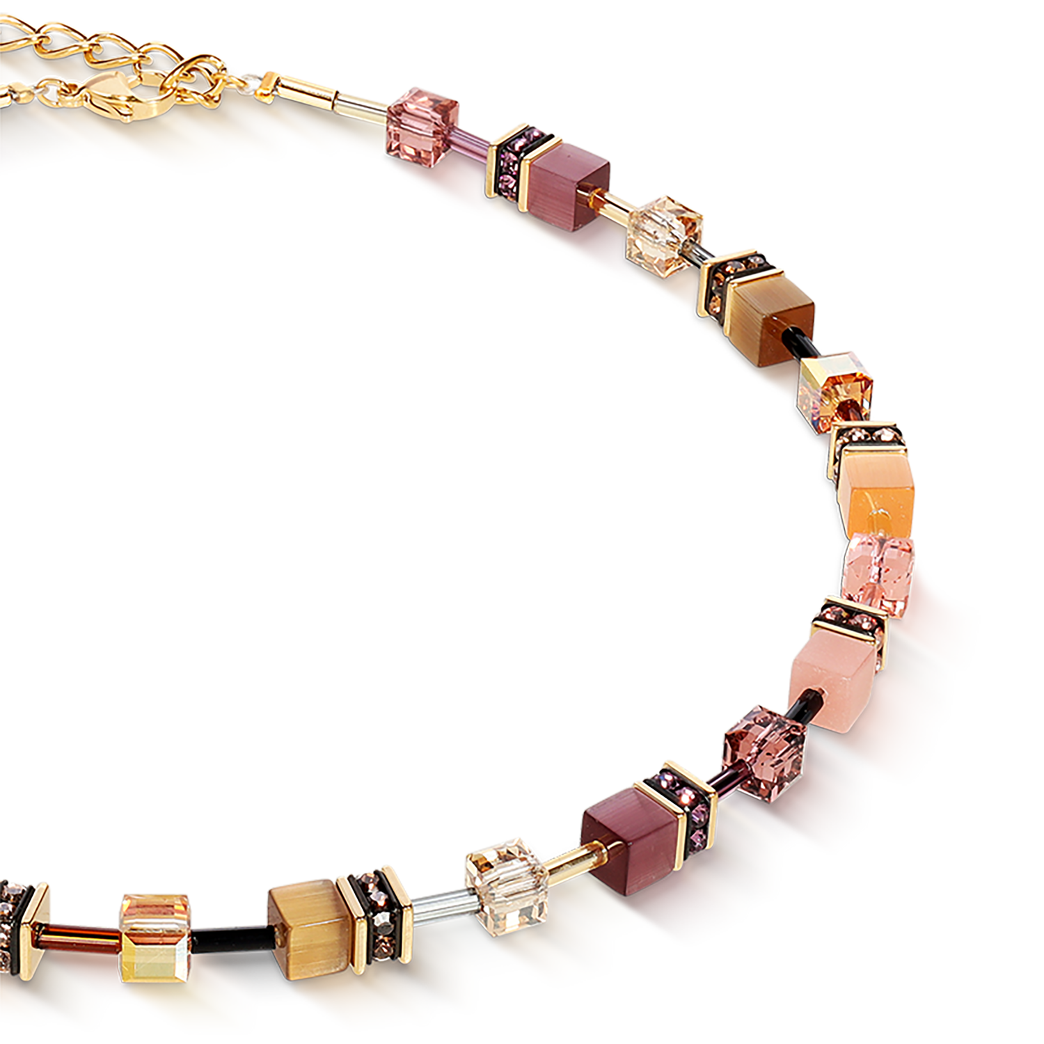 Collana GeoCUBE® Iconic golden Blush