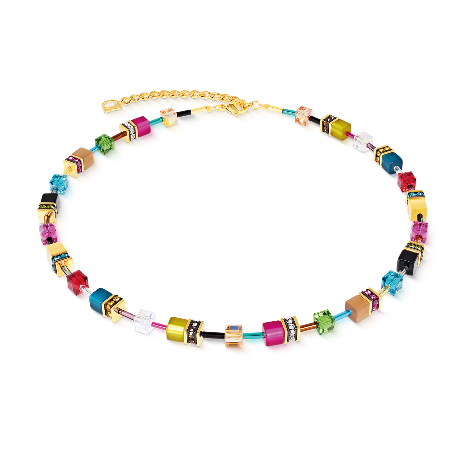 Collana GeoCUBE® Iconic Multicolor Joy oro