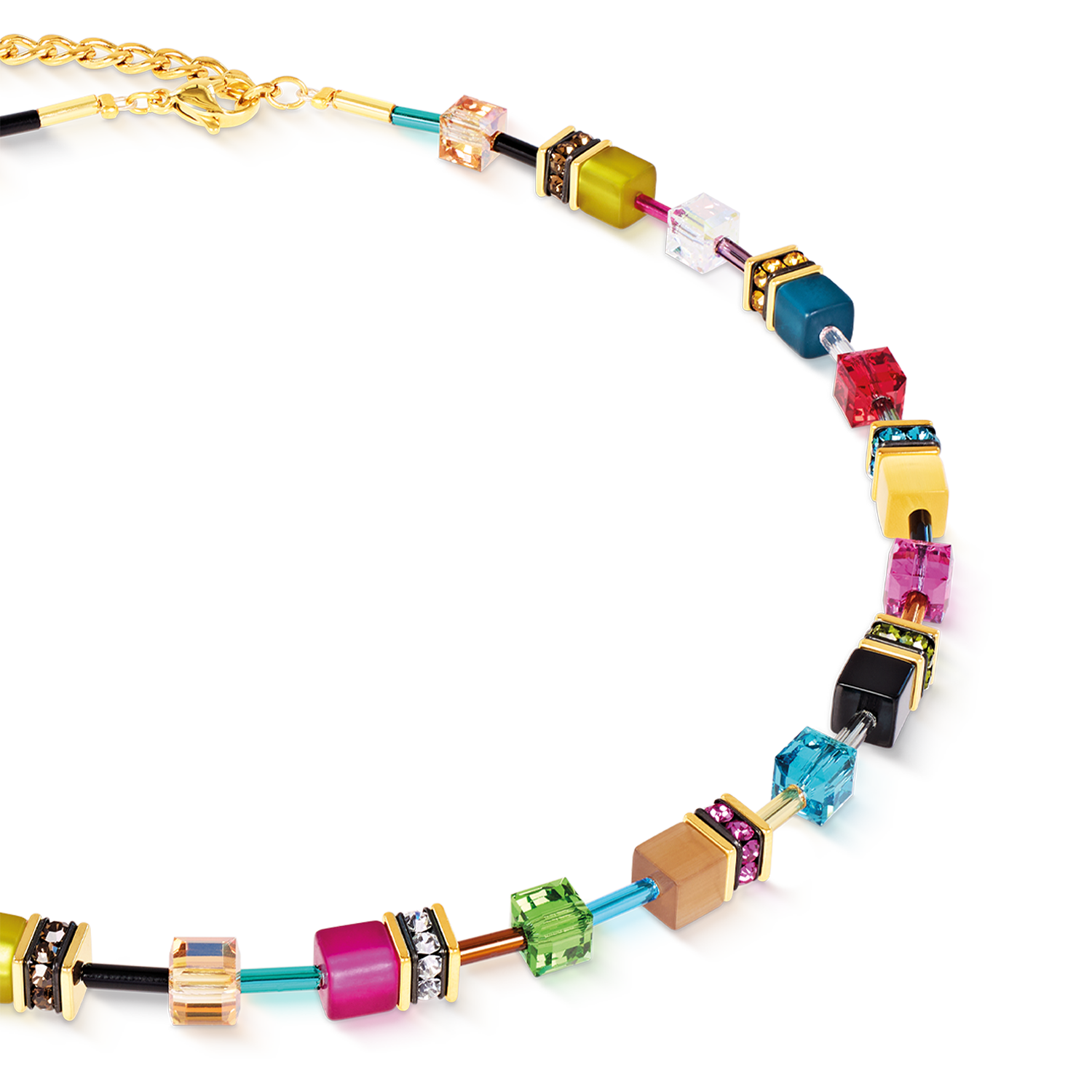 Collana GeoCUBE® Iconic Multicolor Joy oro