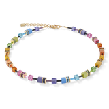 Collana GeoCUBE® multicolor rainbow gold