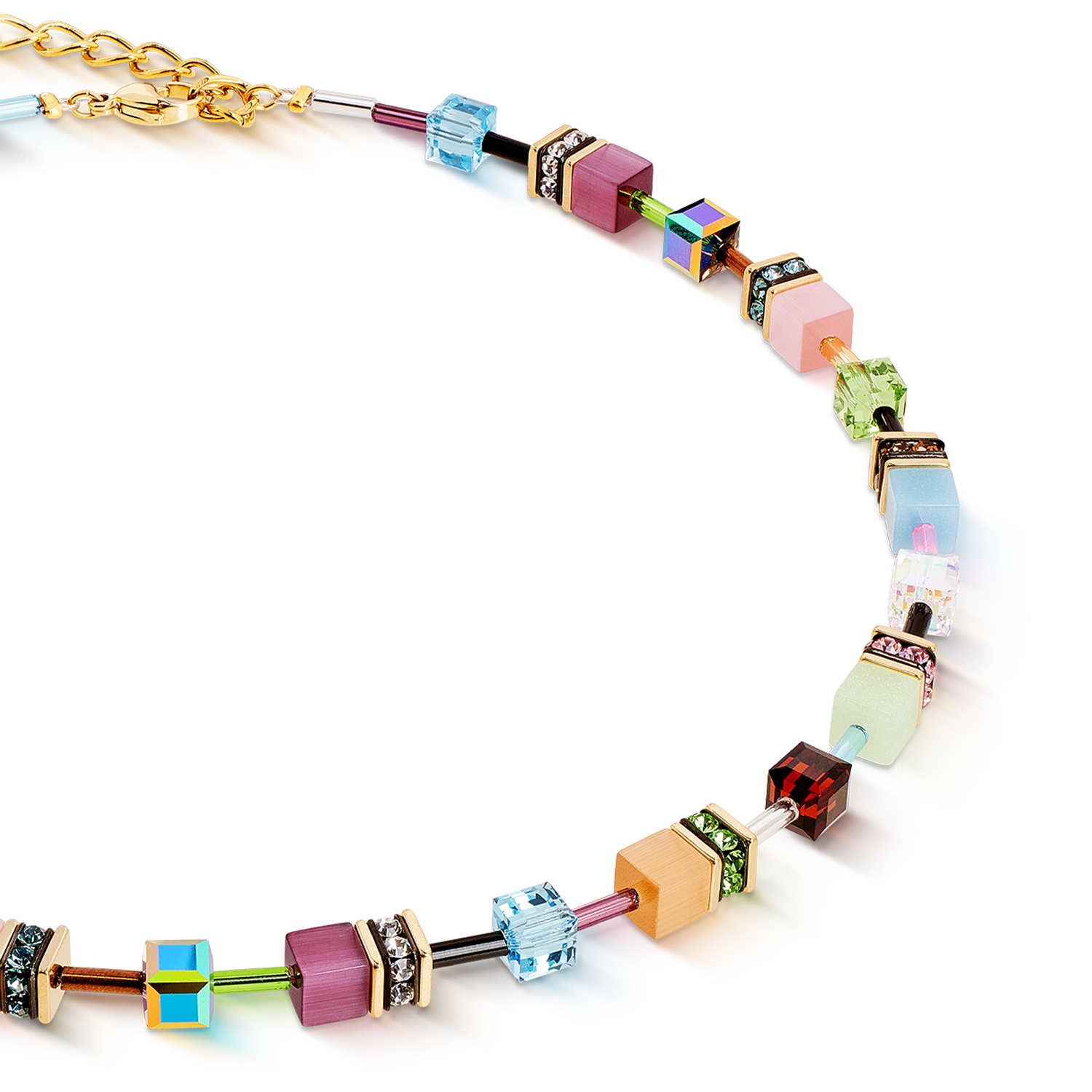 Collana GeoCUBE® Iconic Art Nouveau oro