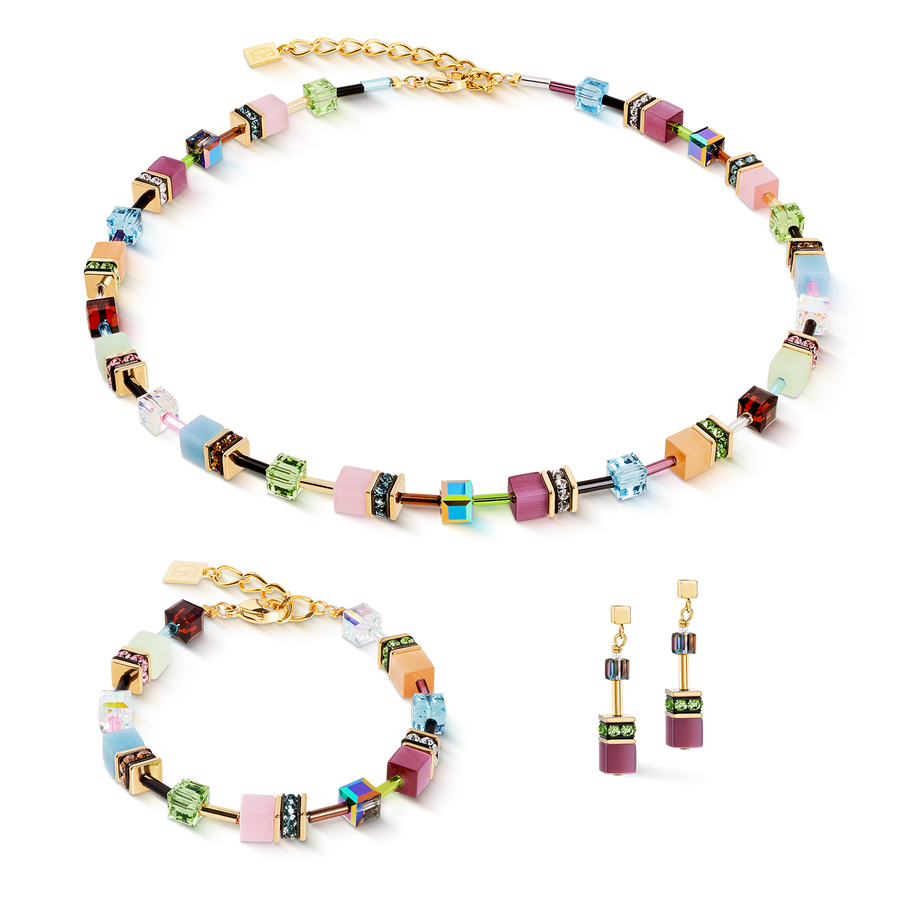 Collana GeoCUBE® Iconic Art Nouveau oro