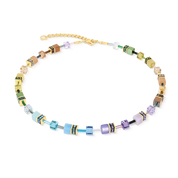 Collana GeoCUBE® Iconic Multicolor Boho oro