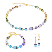 Collana GeoCUBE® Iconic Multicolor Boho oro