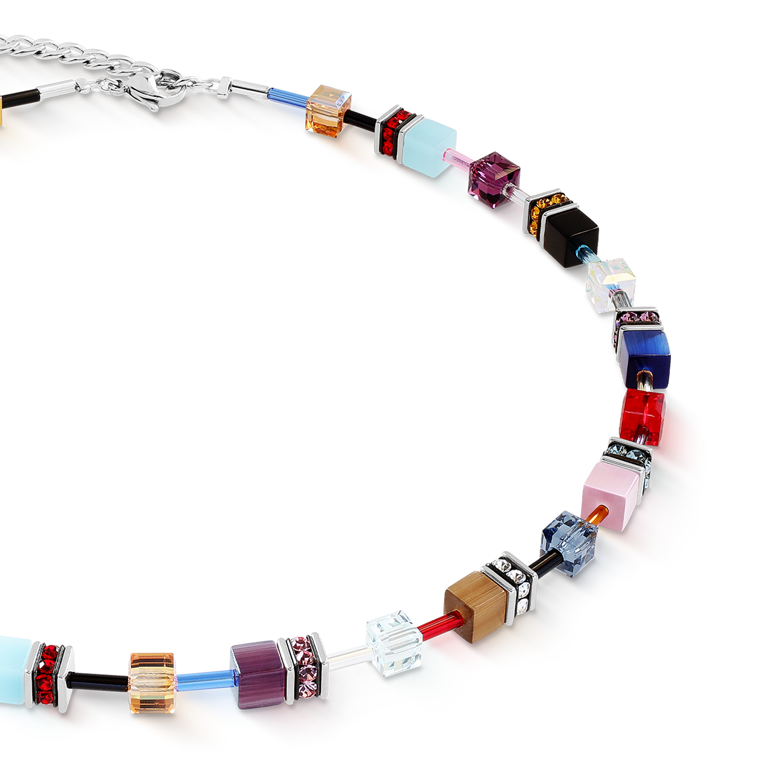 Collana GeoCUBE® Iconic Love Energy argento