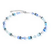 Collana GeoCUBE® Iconic acqua-blu