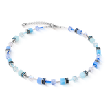 Collana GeoCUBE® Iconic acqua-blu