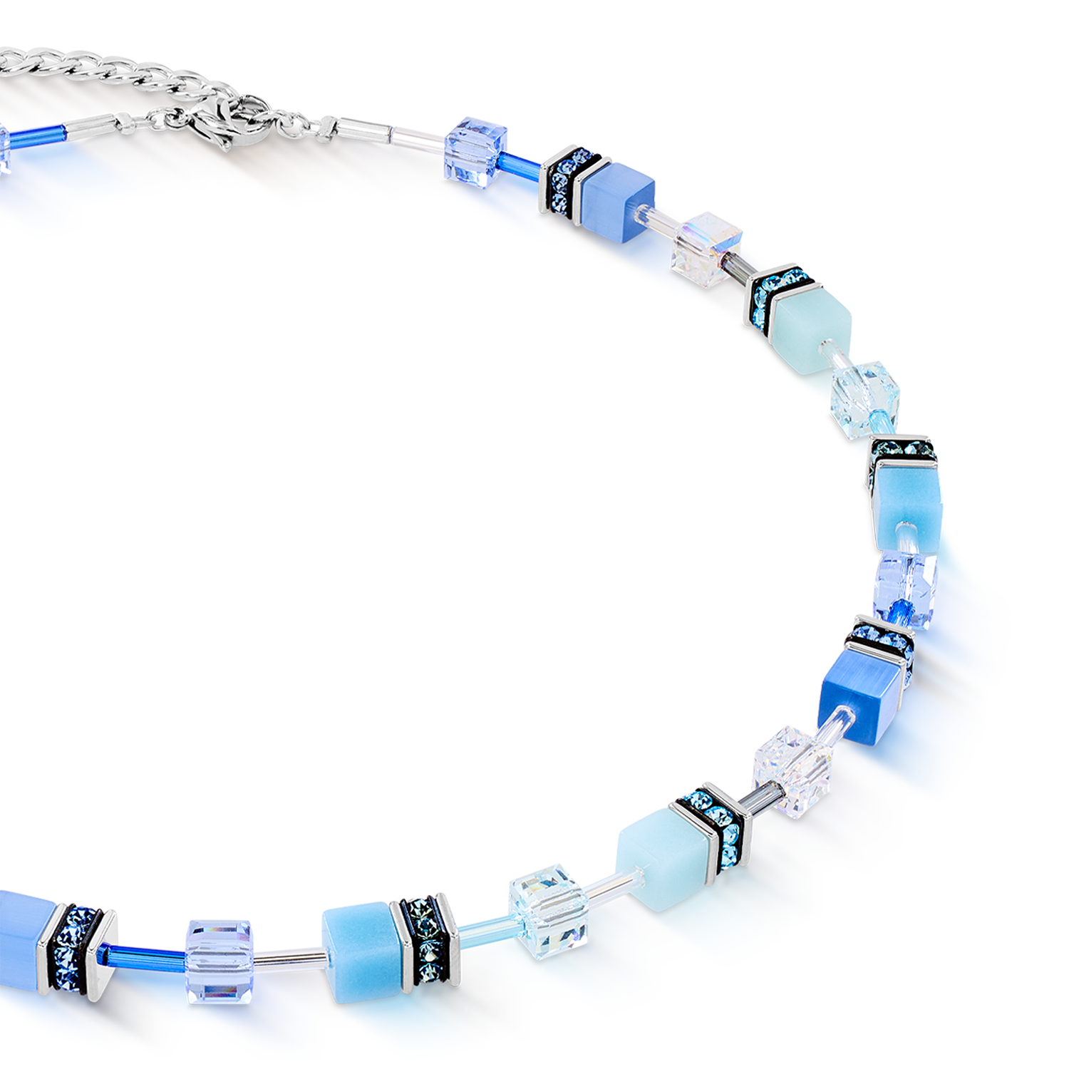 Collana GeoCUBE® Iconic acqua-blu