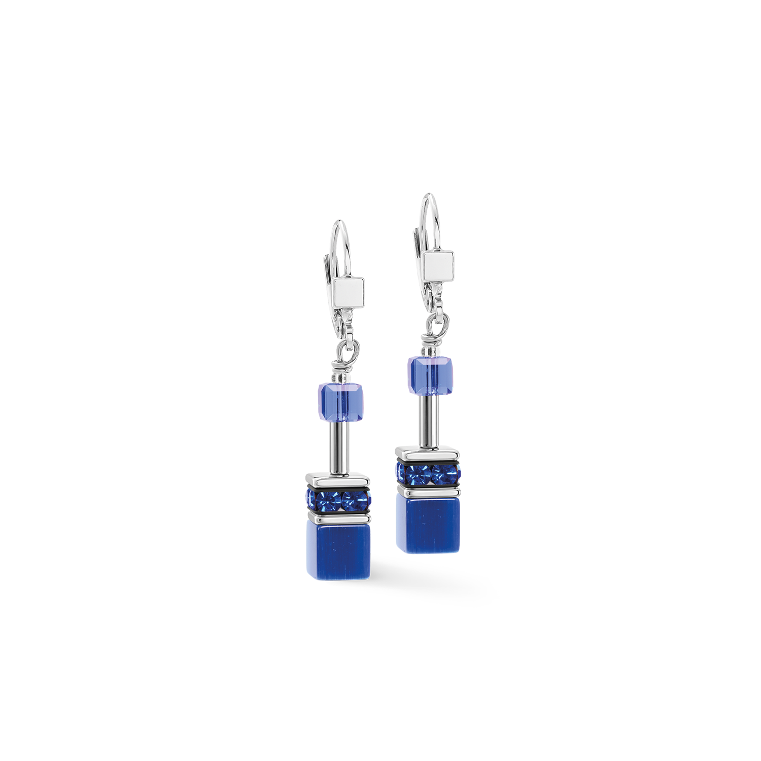 Orecchini GeoCUBE® Iconic Azure Spirit argento