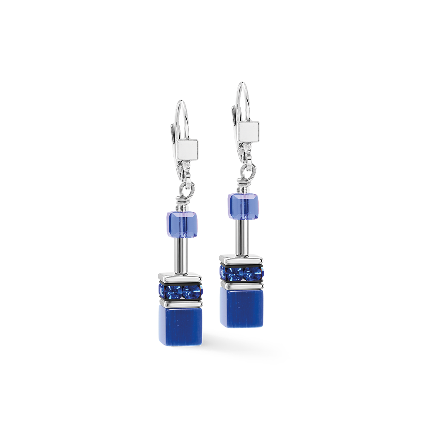 Orecchini GeoCUBE® Iconic Azure Spirit argento