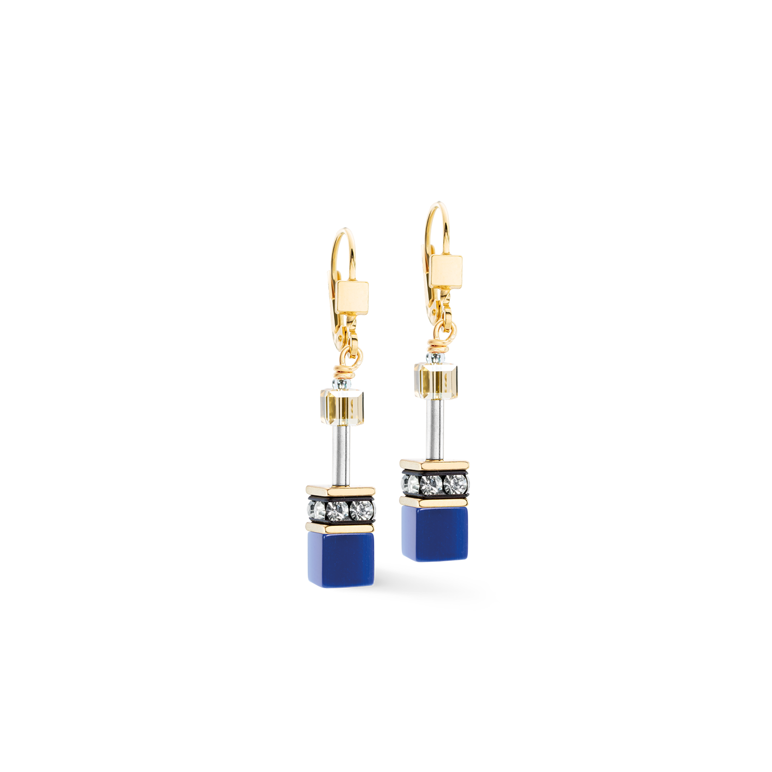 Orecchini GeoCUBE® Iconic Azure Glow oro