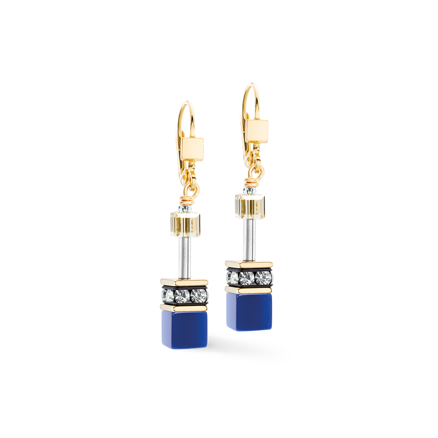 Orecchini GeoCUBE® Iconic Azure Glow oro