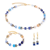 Orecchini GeoCUBE® Iconic Azure Glow oro