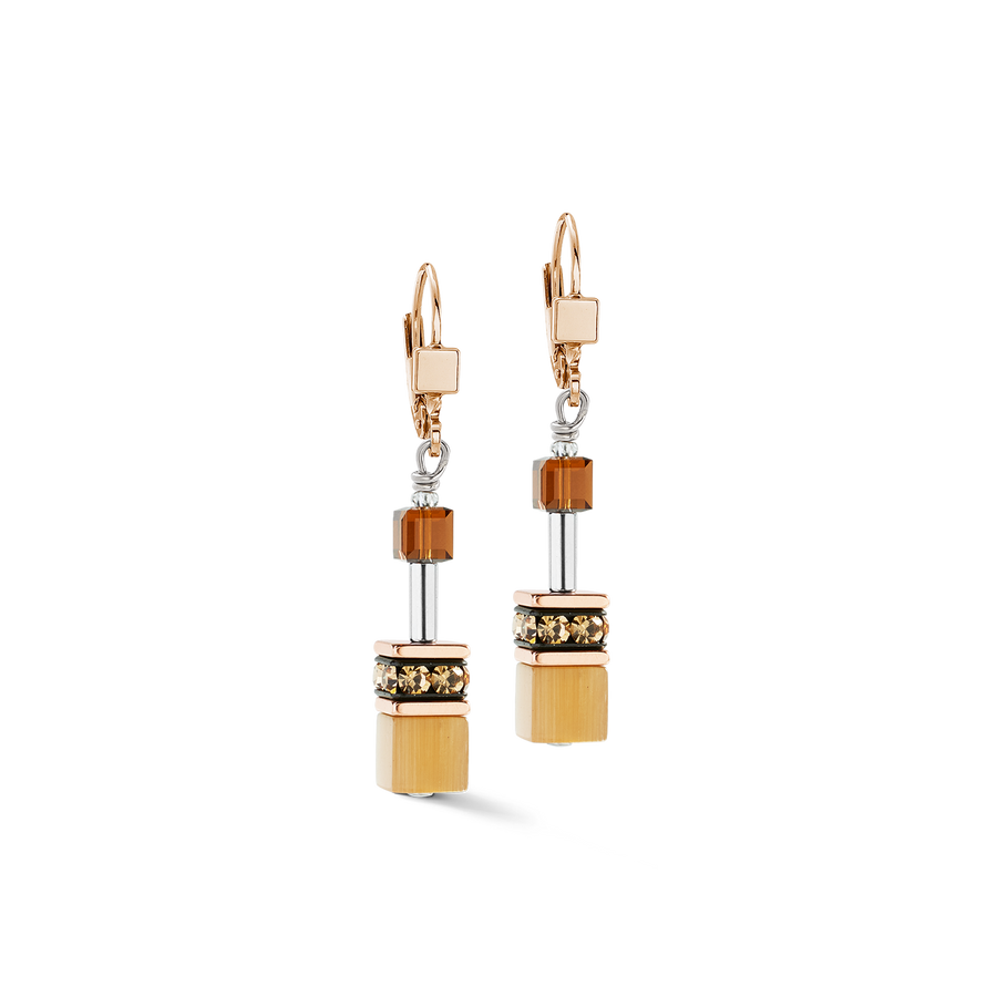 Orecchini GeoCUBE® Iconic Mocha Mousse