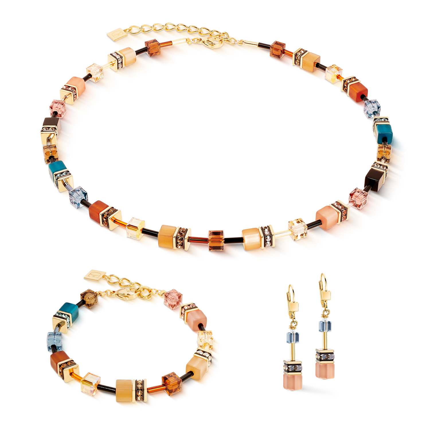 Orecchini GeoCUBE® Iconic Earth Mirage oro