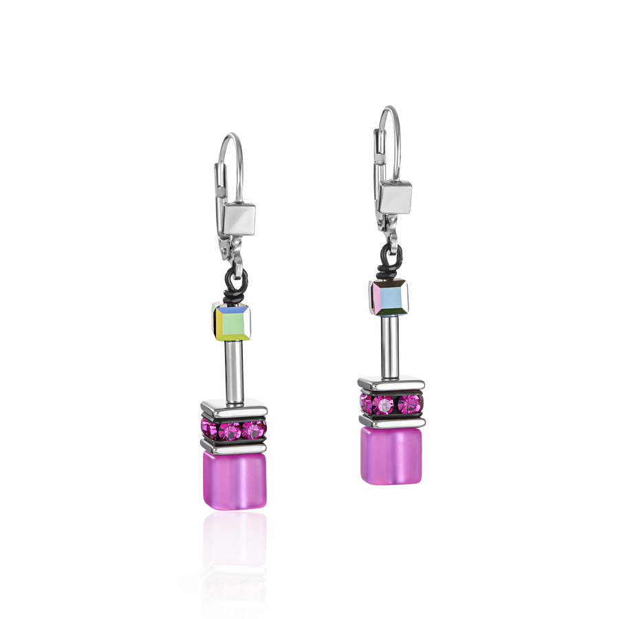 Orecchini GeoCUBE® pink
