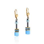 Orecchini GeoCUBE® multicolor rainbow gold