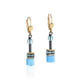 Orecchini GeoCUBE® multicolor rainbow gold
