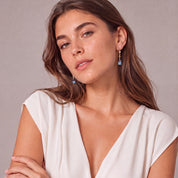COEUR DE LION Orecchini GeoCUBE® Iconic Multicolor Joy oro – indossato