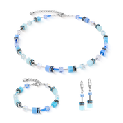 Orecchini GeoCUBE® Iconic acqua-blu