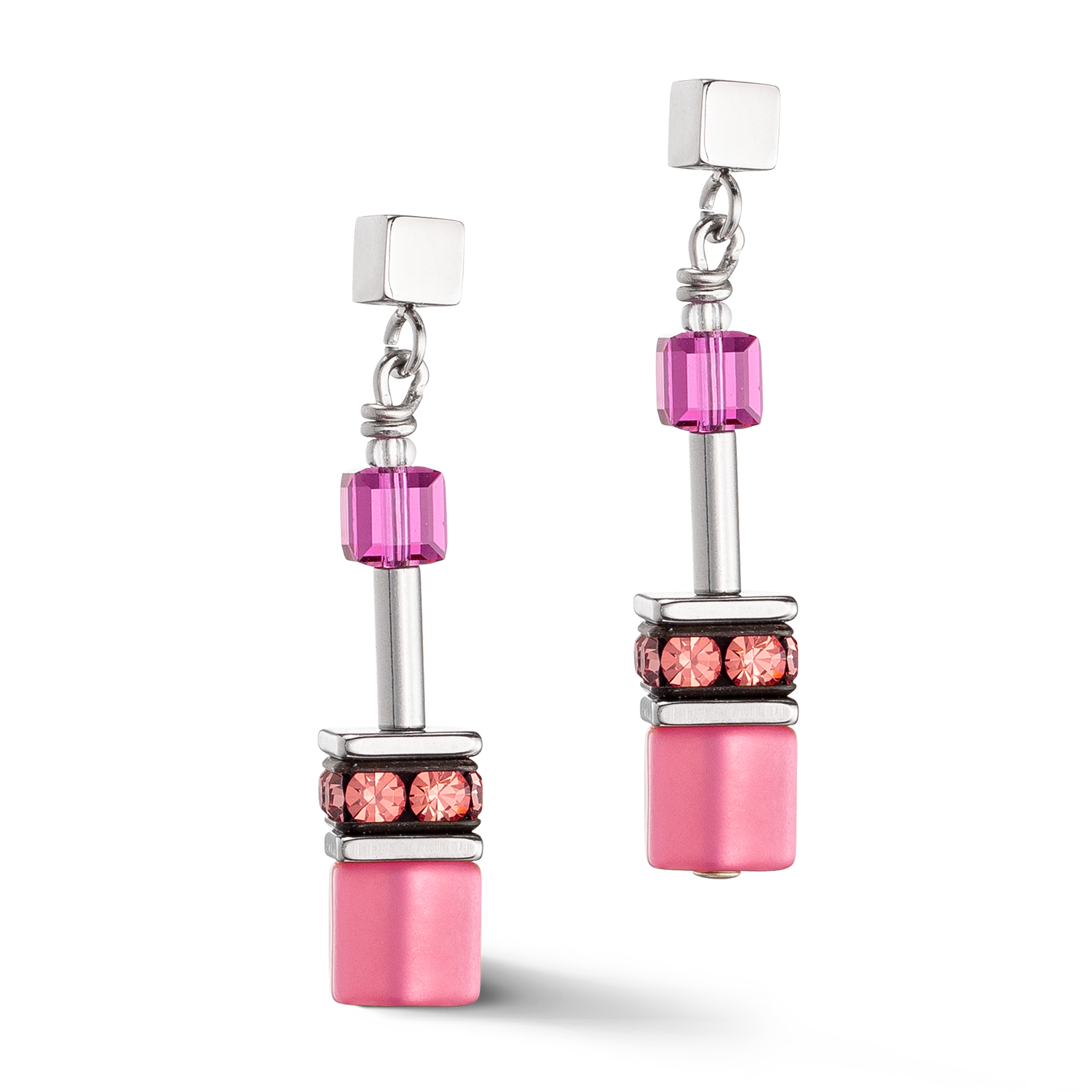 Orecchini GeoCUBE® Iconic Viva Magenta