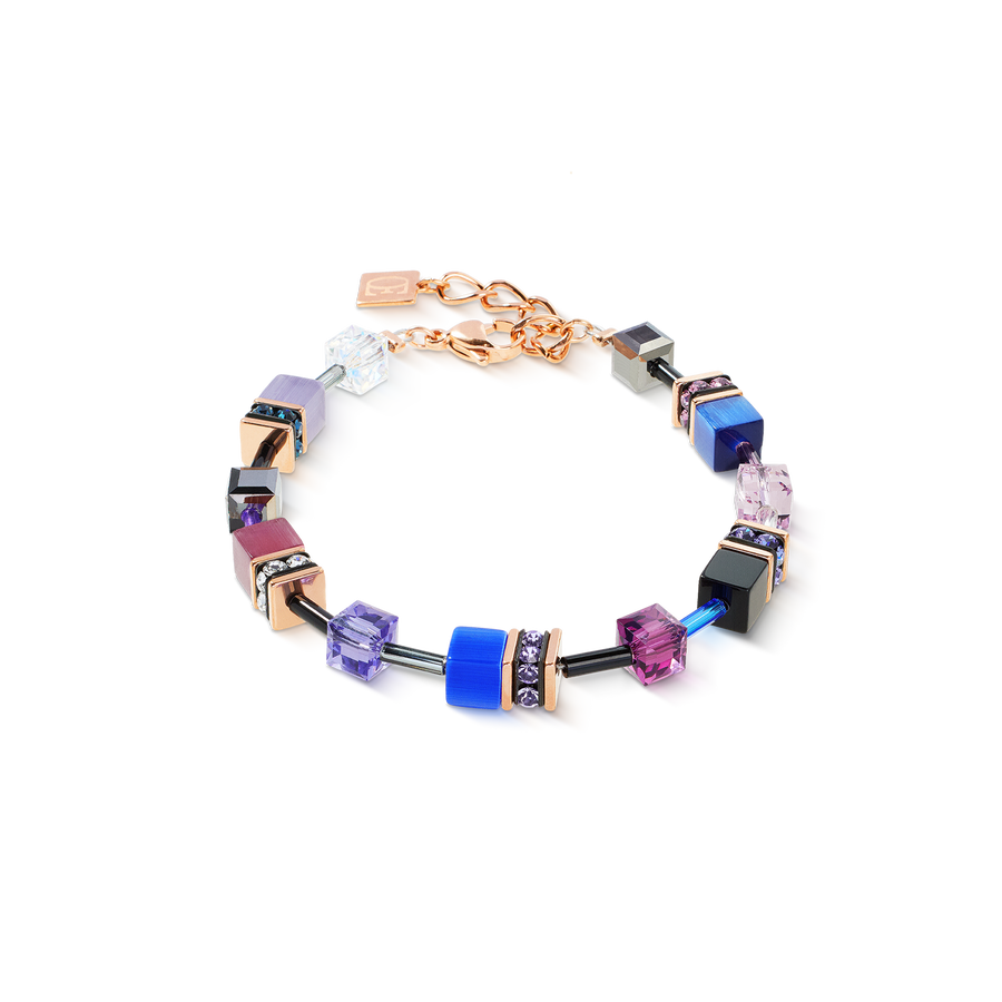 Bracciale GeoCUBE® Iconic Blue Moon oro rosa