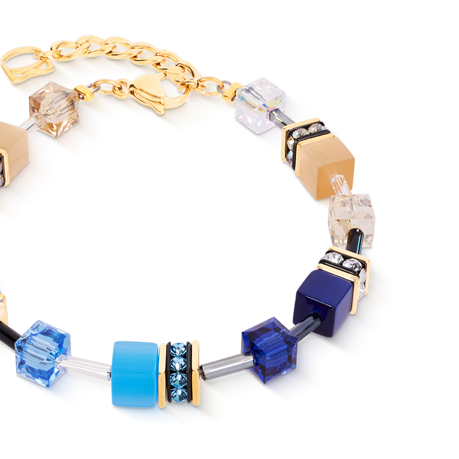 Bracciale GeoCUBE® Iconic Azure Glow oro
