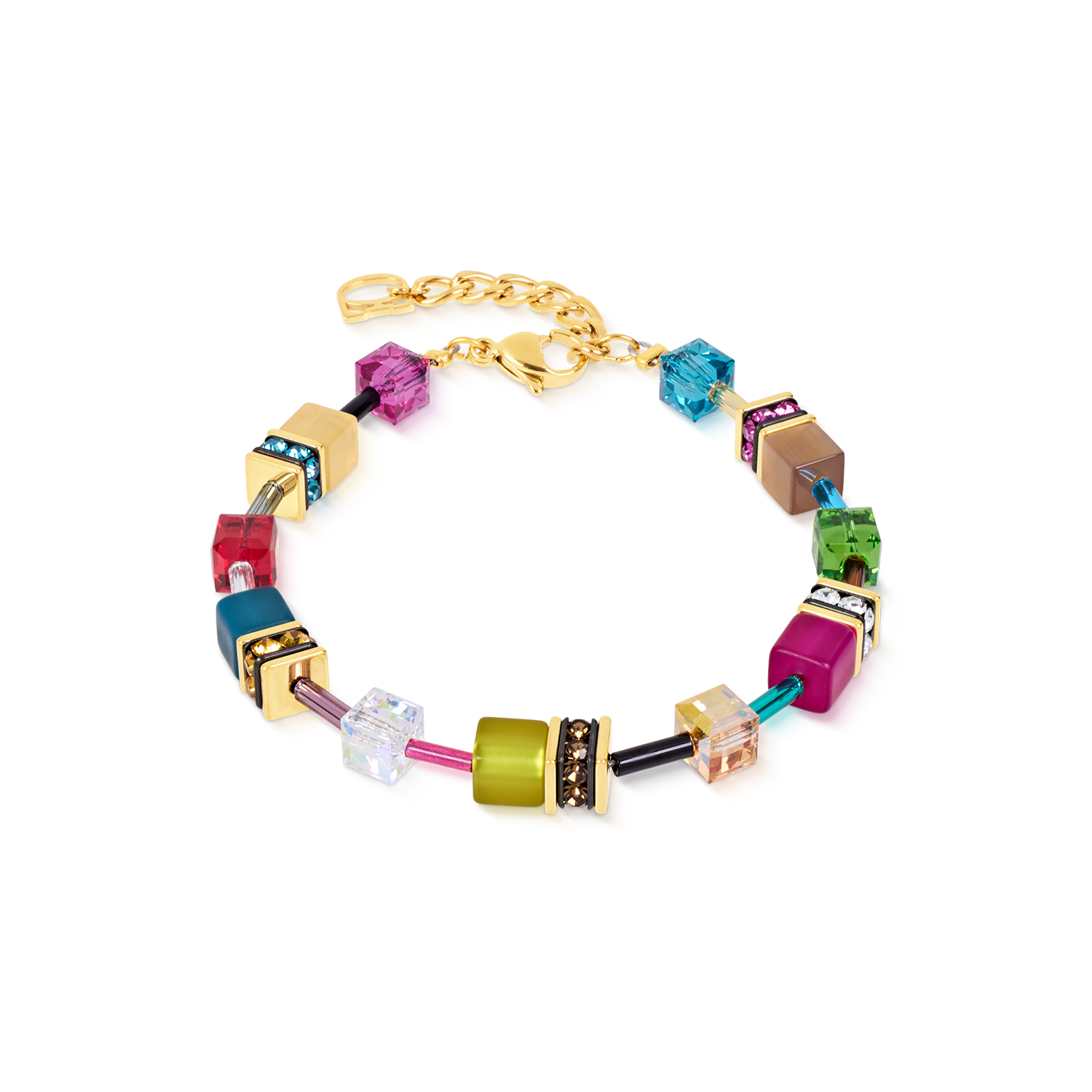 Bracciale GeoCUBE® Iconic Multicolor Joy oro