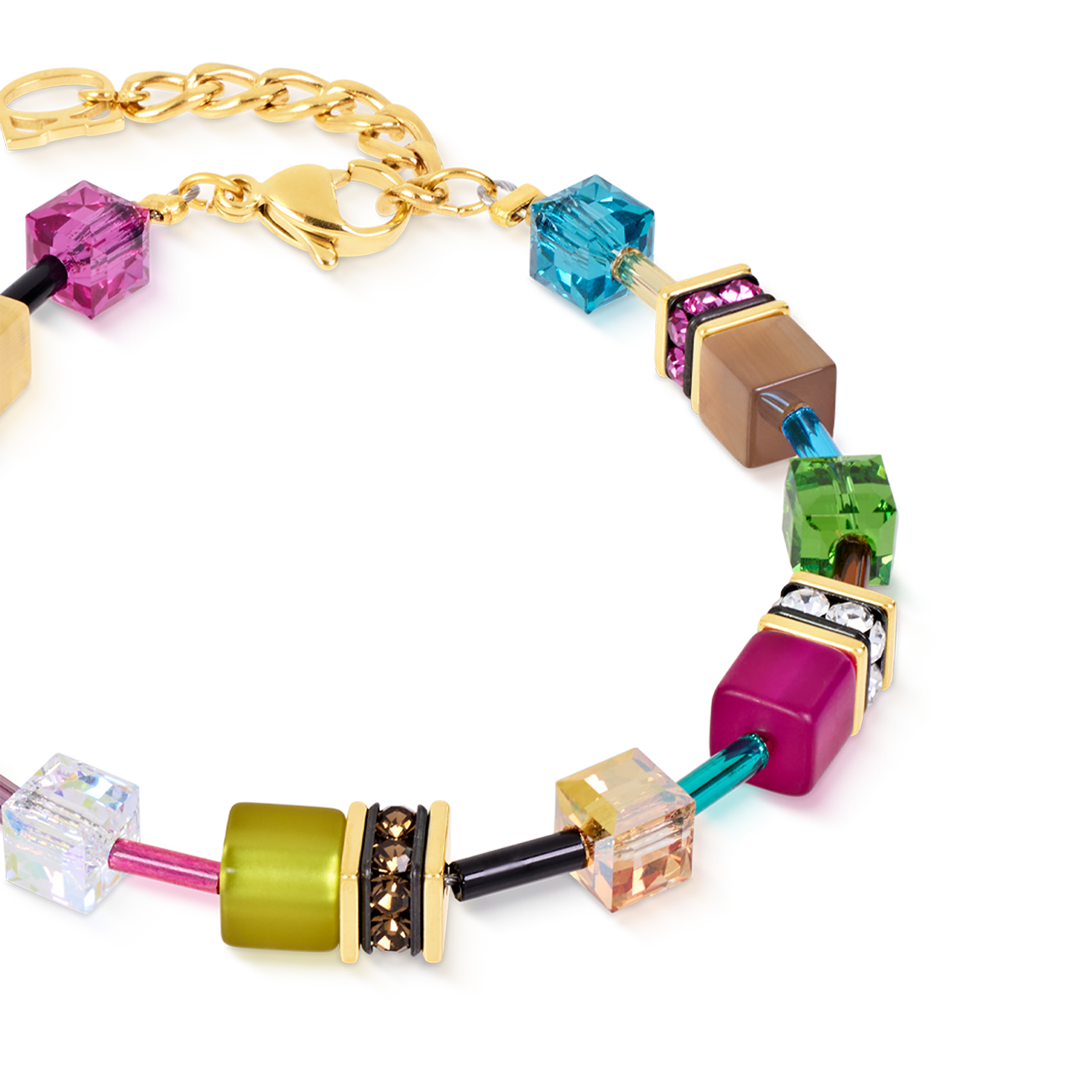 Bracciale GeoCUBE® Iconic Multicolor Joy oro