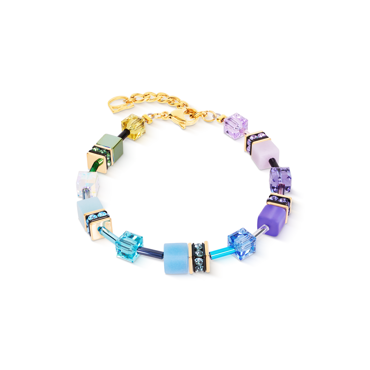 Bracciale GeoCUBE® Iconic Multicolor Boho oro