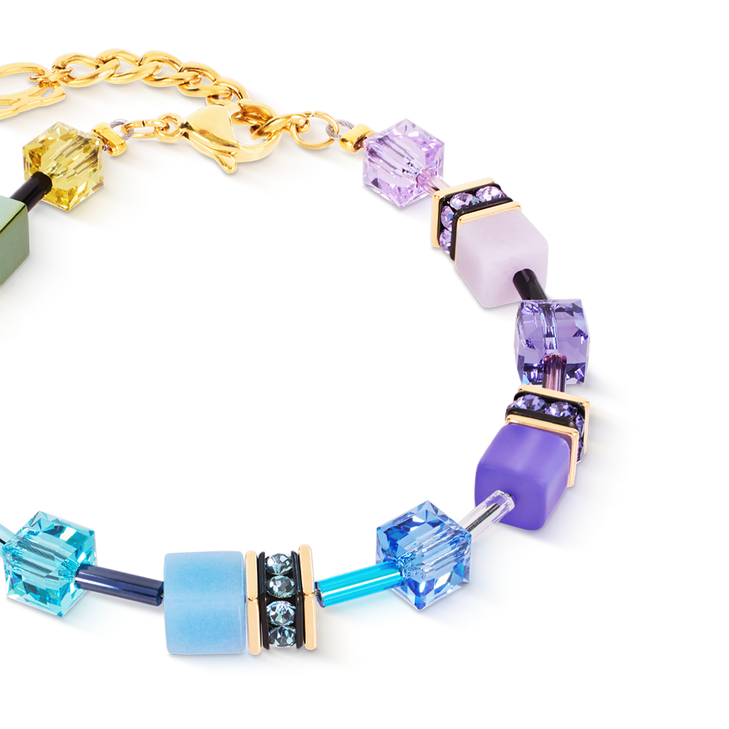 Bracciale GeoCUBE® Iconic Multicolor Boho oro
