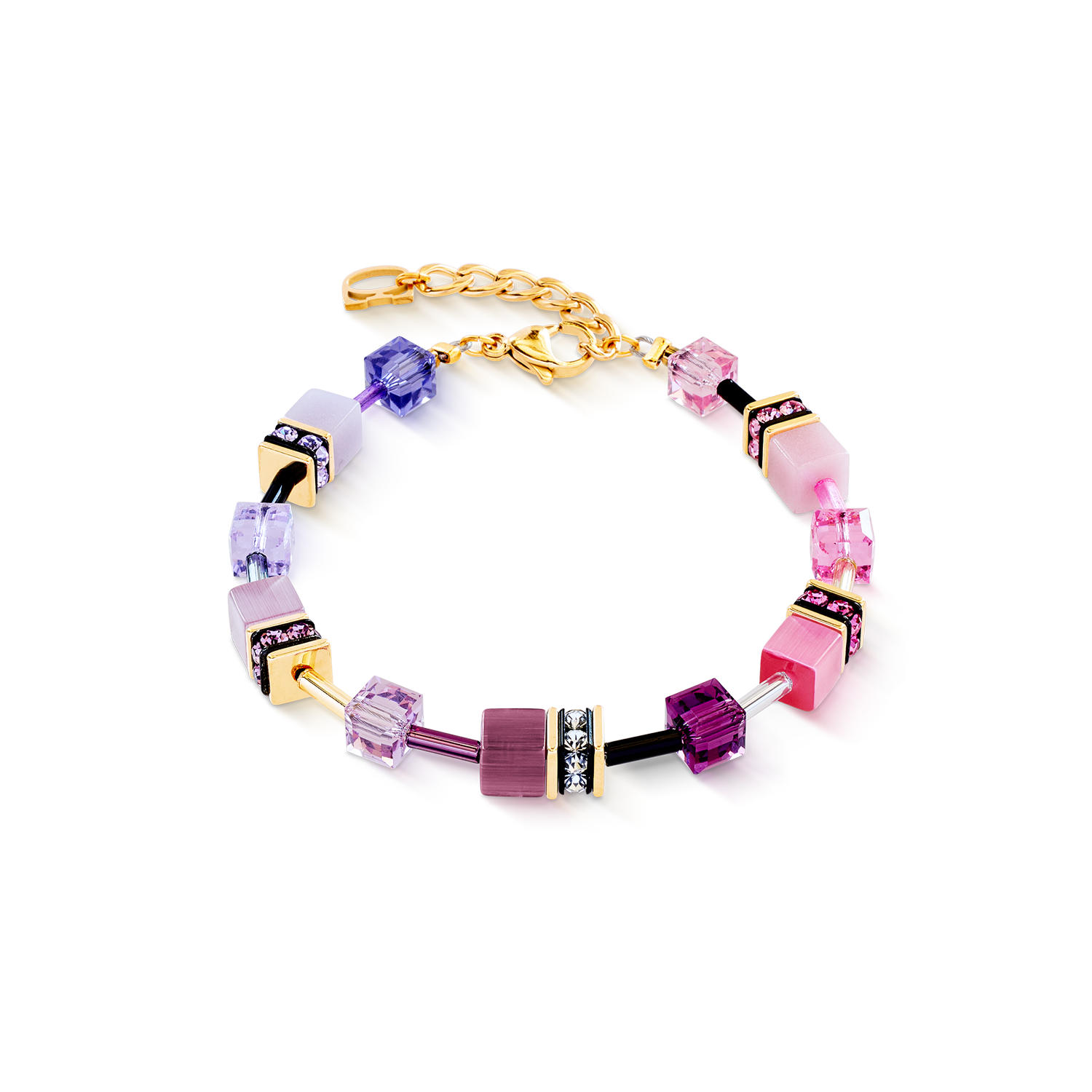 Bracciale GeoCUBE® Iconic rosa-lilla