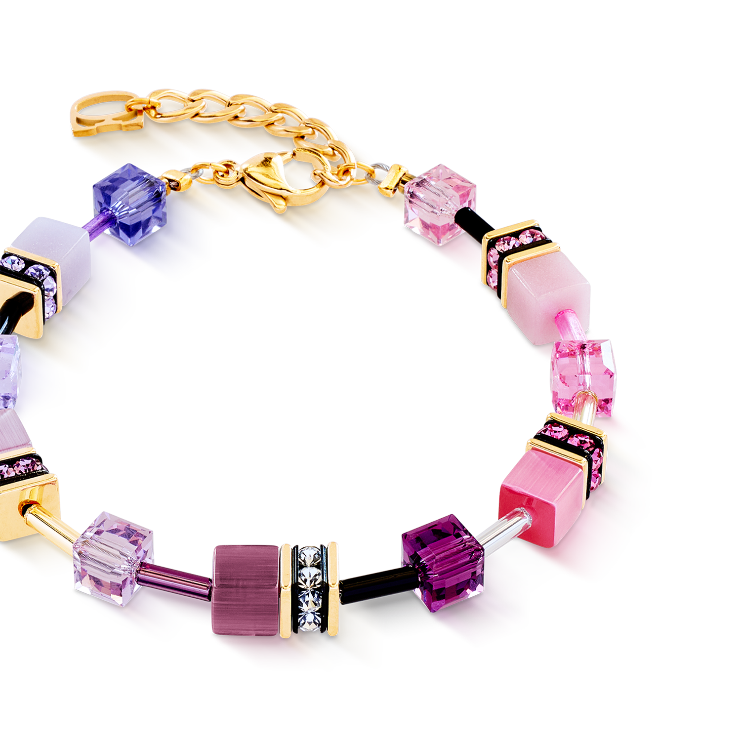 Bracciale GeoCUBE® Iconic rosa-lilla