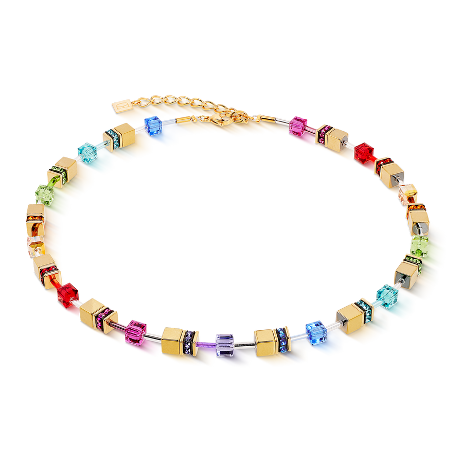 Collana GeoCUBE® Iconic Metallic rainbow oro
