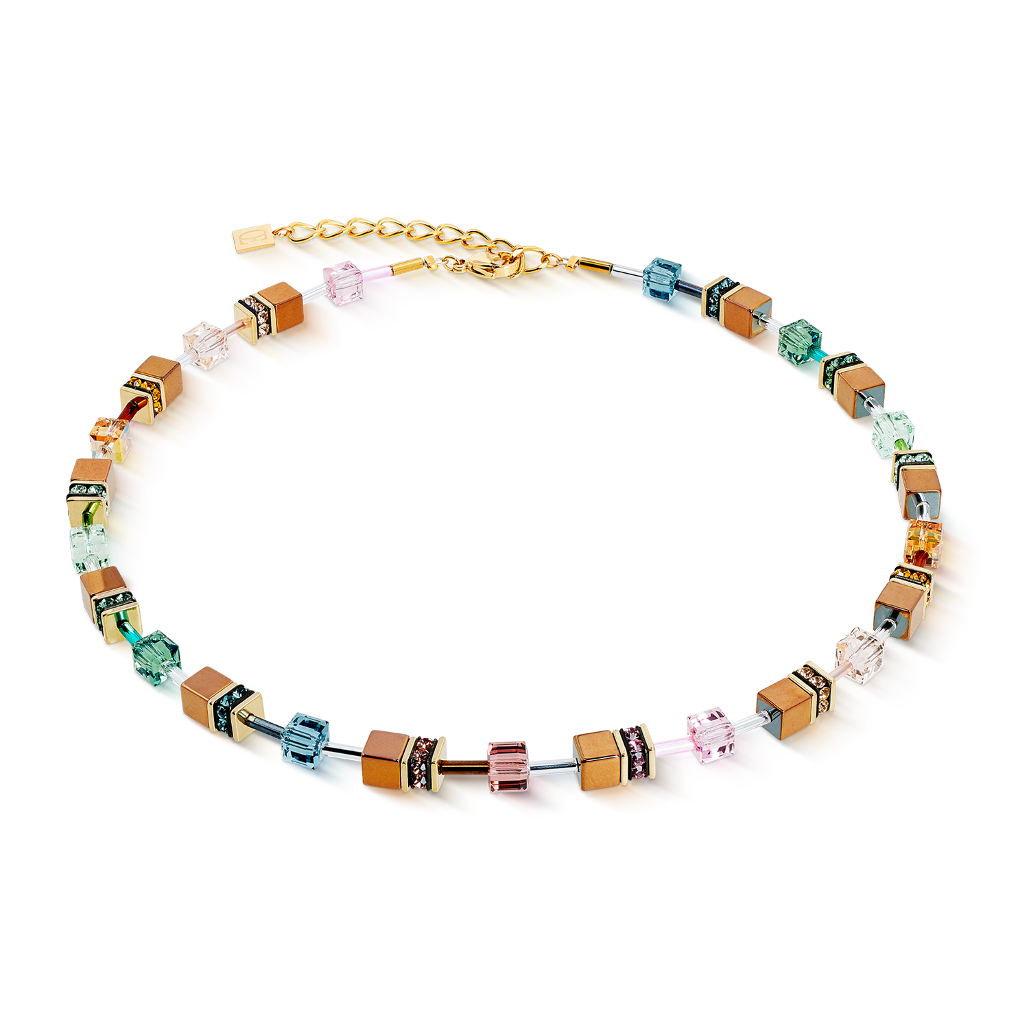 Collana GeoCUBE® Iconic Metallic Art Nouveau oro
